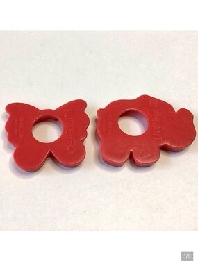 Vintage 1995 Play-Doh Cookie Cutters Molds Butterfly Elephant Kenner Parker Toys